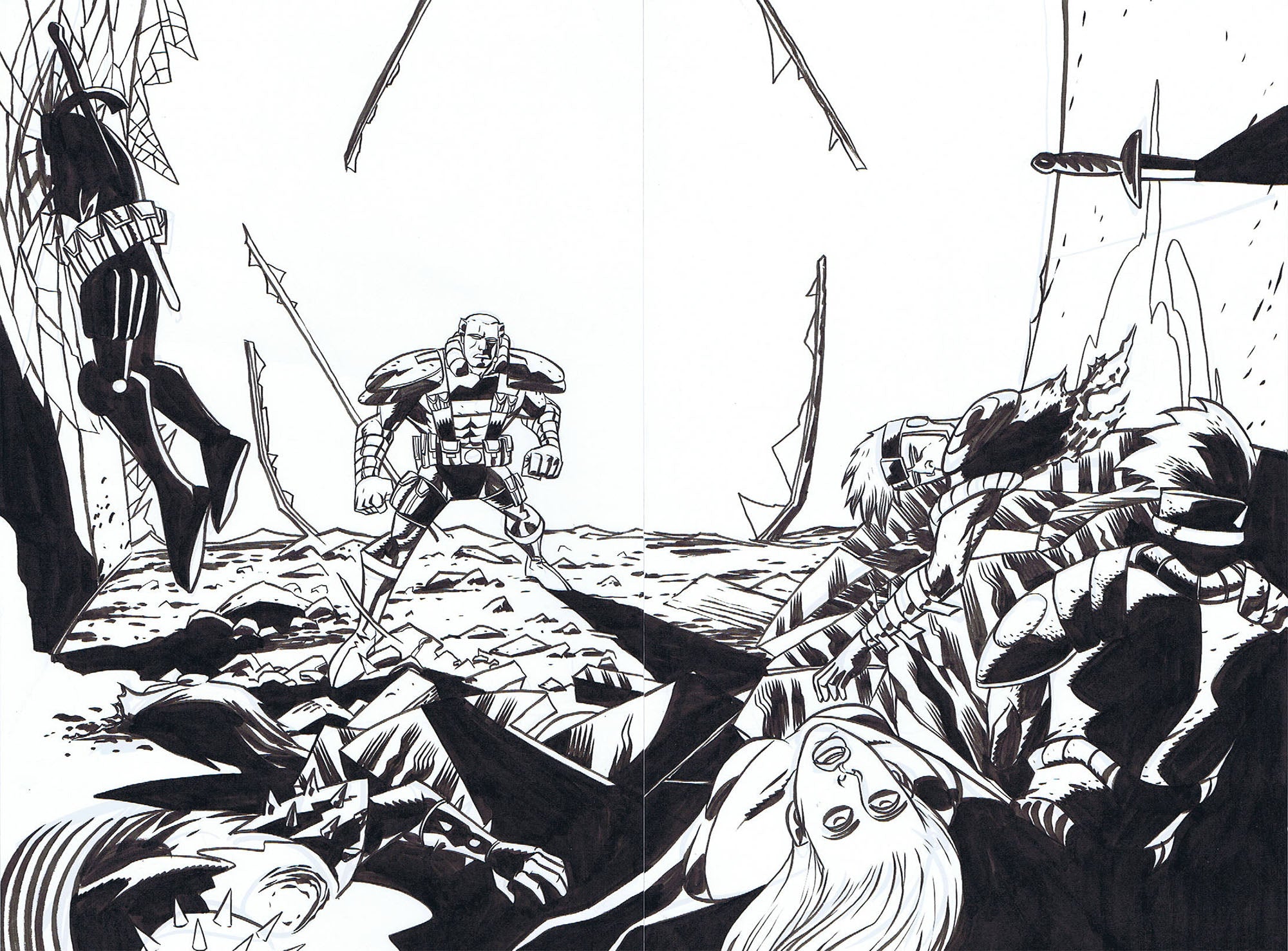 POWERS: BUREAU - ICONS DOUBLE PAGE SPREAD