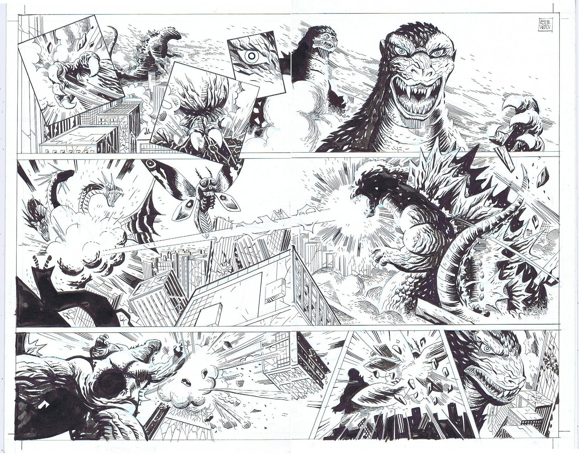 Godzilla Double-Page Interior