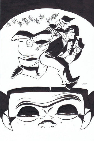 DICK TRACY & FLAT TOP PIN-UP