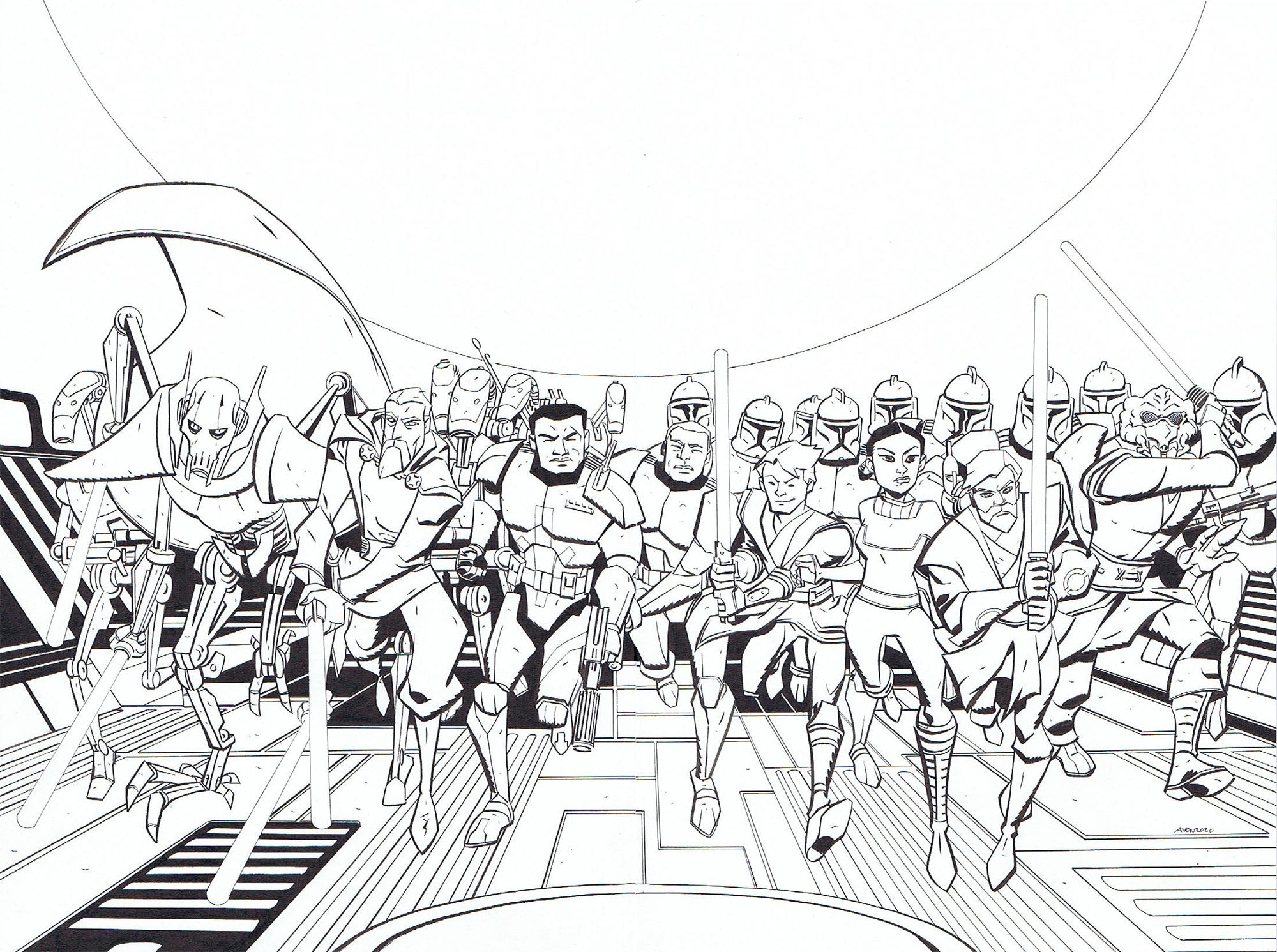 STAR WARS ADVENTURES: CLONE WARS #1 WRAP COVER + LAYOUT