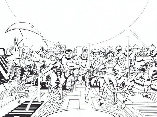 STAR WARS ADVENTURES: CLONE WARS #1 WRAP COVER + LAYOUT
